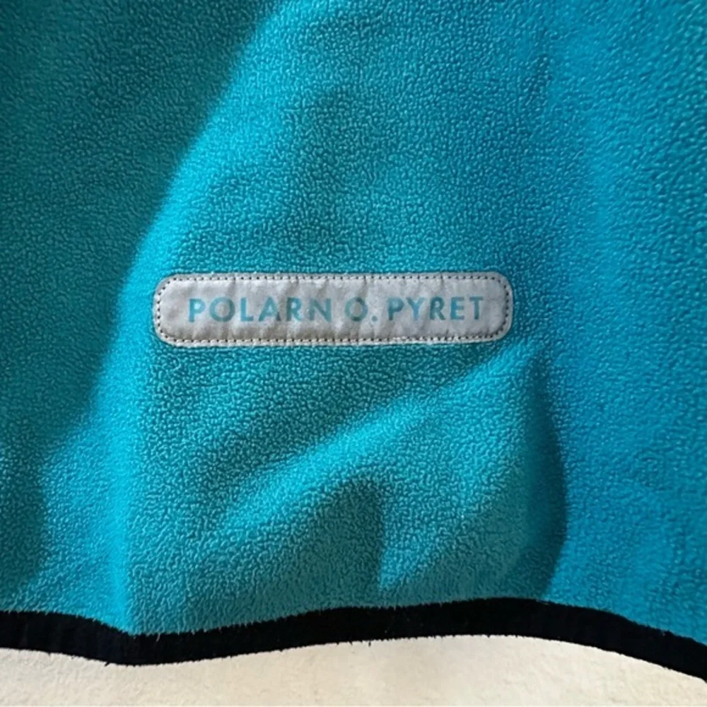 Polarn O. Pyret Wind Fleece Jacket Baby Size 12-18 Months Teal‎ Blue